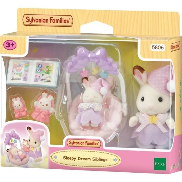 Chokoladekanin-søstrenes sengetid - SYLVANIAN FAMILIES - 5806