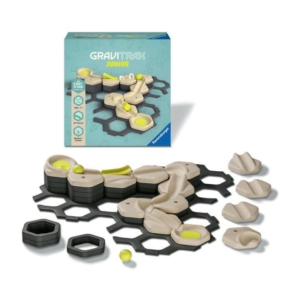 GraviTrax JUNIOR Start og Løb Udvidelsessæt - Kuglebaner - Fra 3 år - 27531 - Ravensburger