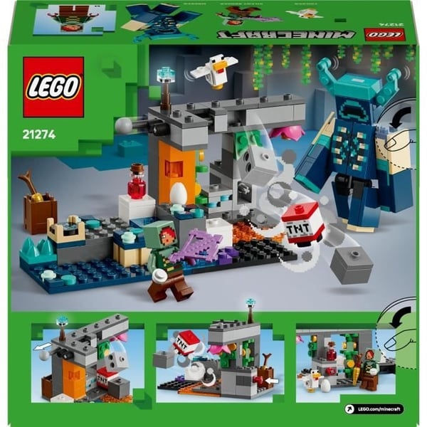 LEGO Minecraft 21274 Fængselsbetjentens Møde - Samlerlegetøj til drenge fra 7 år