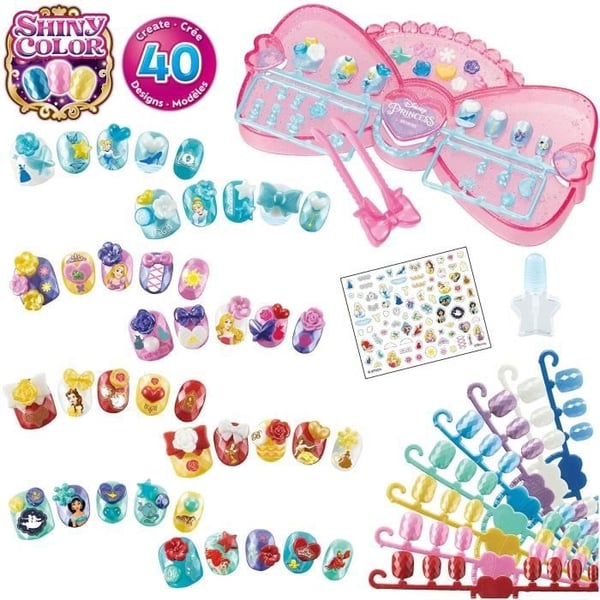 Aquabeads - Neglestudio Disney Prinsesser - Negle der hænger fast med vand