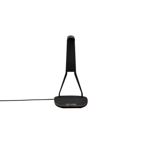 Hovedtelefon/Headset-stativ - THE G-LAB - K-STAND HYDROGEN - 2 USB-porte - Sort
