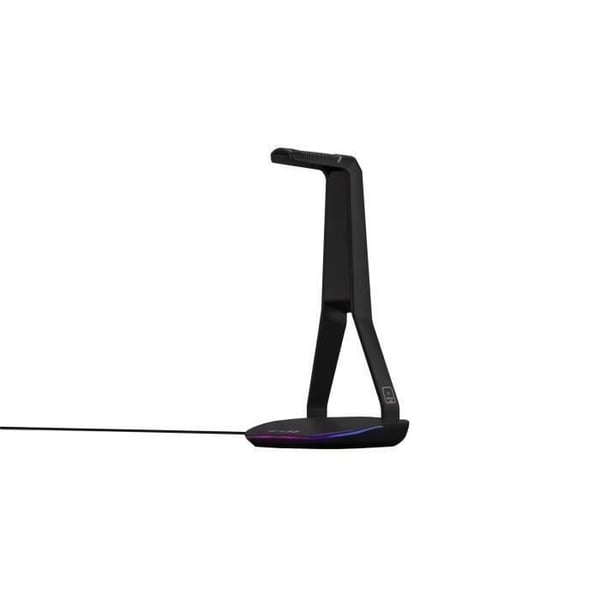 Hovedtelefon/Headset-stativ - THE G-LAB - K-STAND HYDROGEN - 2 USB-porte - Sort