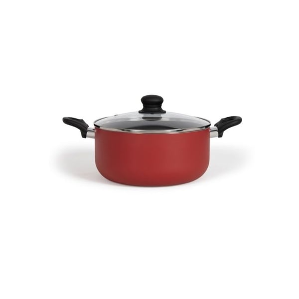 Hollandsk ovn - LIVOO - MEP150R - 24 cm - Non-stick uden PFOA eller PFOS - Silikonehåndtag - Velegnet til alle kogeplader inklusive induktion