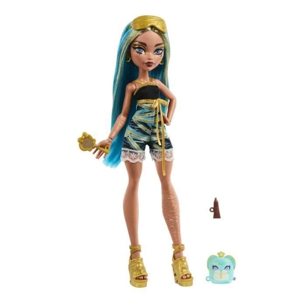 Monster High - Begravede Hemmeligheder - Skræmmende Pyjamasdukkesæt - Alder 4+ - HYV64