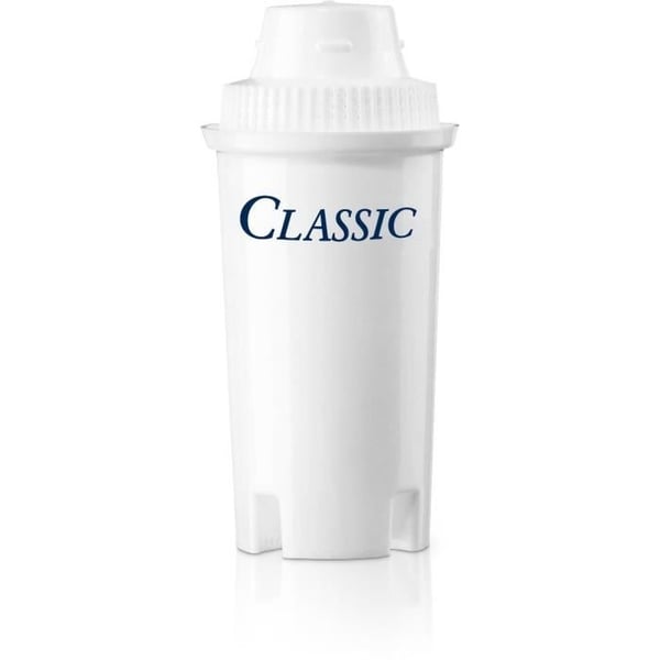 BRITA Classic -suodatinpatruunat - 3 kpl - Vähentää kalkkikertymiä, klooria ja epäpuhtauksia - Valkoinen