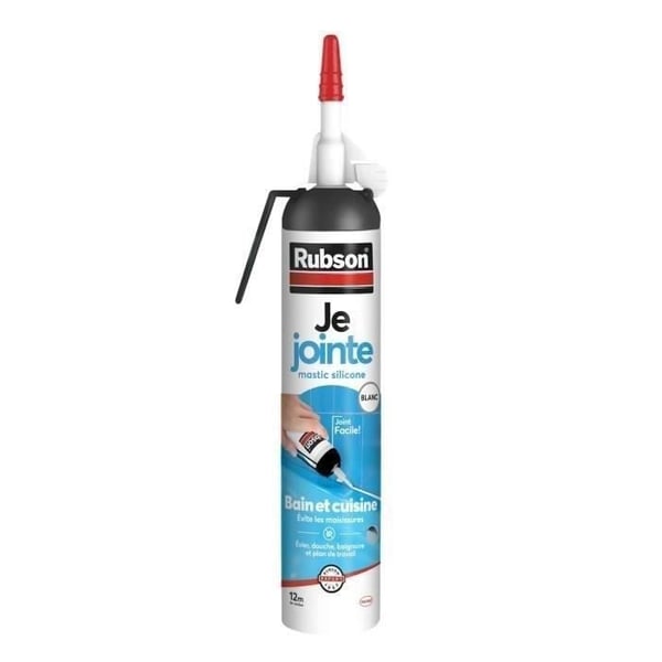 Rubson sanitetsfugemasse - 200 ml aftrækker - Hvid