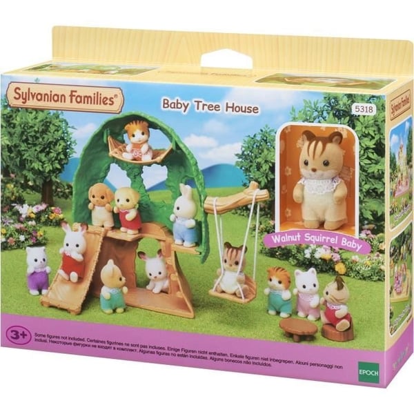 Miniaturefigurer - SYLVANIAN FAMILIES - Babyhytten - Rutsjebane, Gynge, Hængekøje