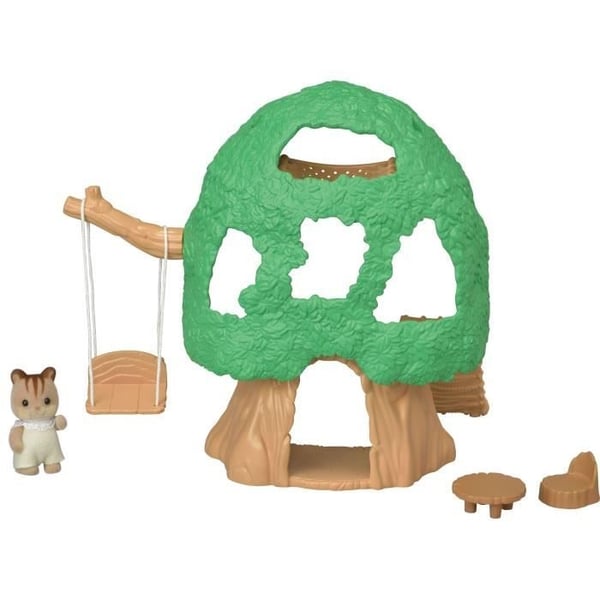 Miniaturefigurer - SYLVANIAN FAMILIES - Babyhytten - Rutsjebane, Gynge, Hængekøje