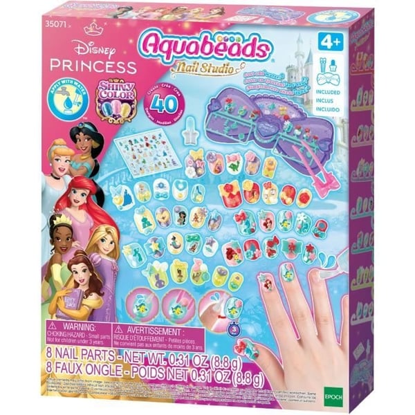 Aquabeads Disney Prinsessa Manikyyrisetti, Vesitikkuhelmet, 35071, Ikä 4+