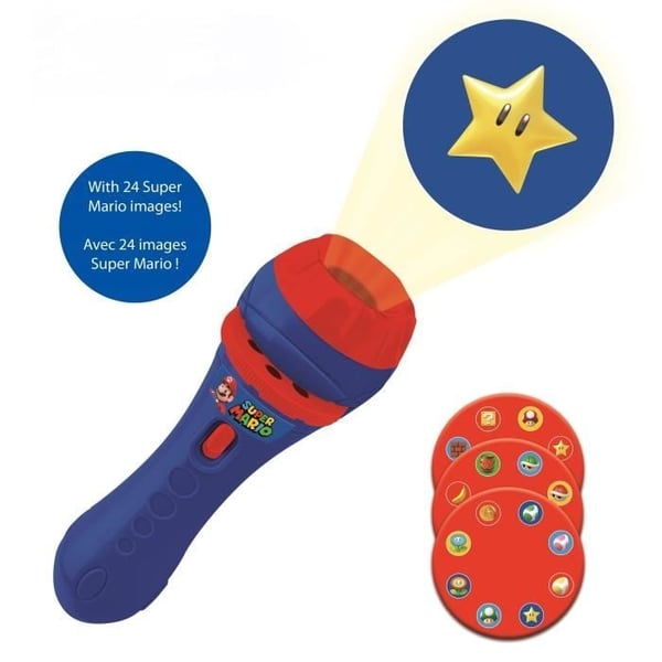 Super Mario Story -projektori ja taskulamppu - LEXIBOOK - Unisex - Sininen - 3-vuotiaille ja vanhemmille