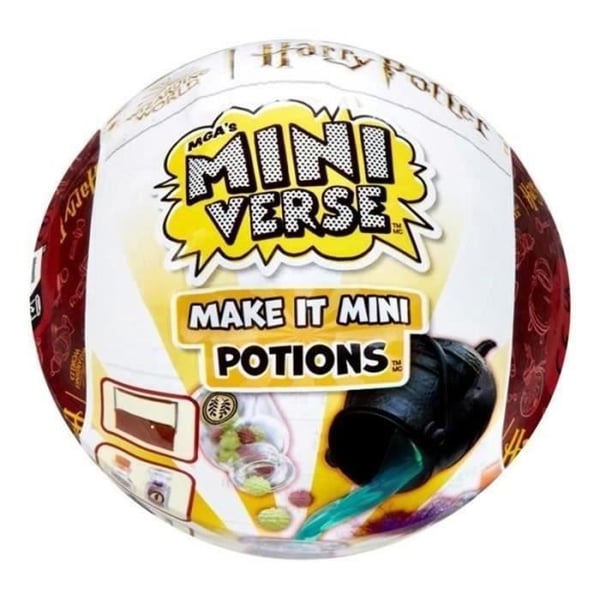 MGA Miniverse - Harry Potter - Kreativt spil - Ikoniske eliksirer - Kreativ og dekorativ harpiksfritid - Ikke spiselig - 8 år gammel