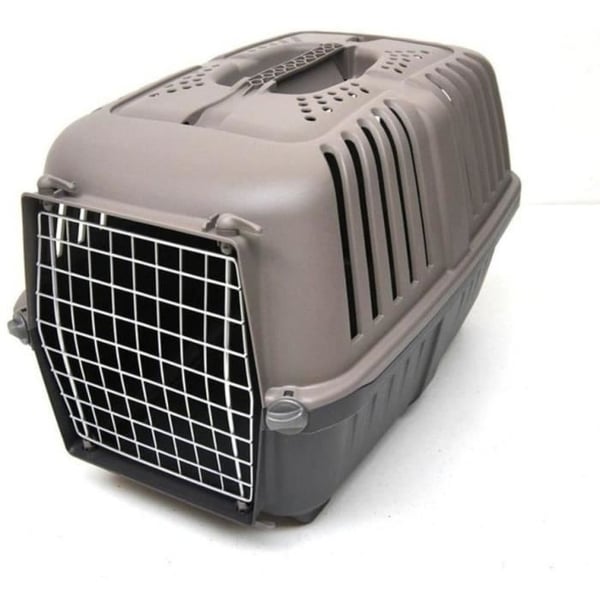Transportbur - AIMÉ - PRATIKO til hunde og katte i plastik, 48 x 31 x 32 cm, metaldør
