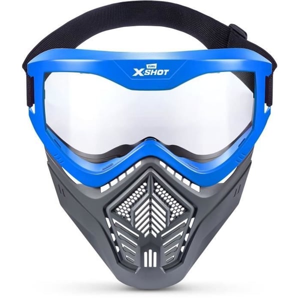 Tilbehør - ZURU - X-SHOT Excel Blå Maske - Justerbar maske - Stilfuldt design - Integreret ventilation