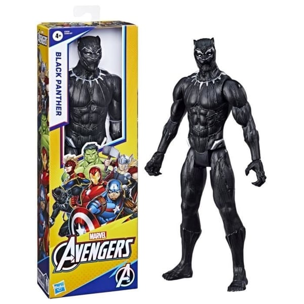 Musta Pantteri 30 cm:n toimintahahmo, Avengers Titan Hero -sarjan lelu lapsille 4+ ikäisille, Marvel