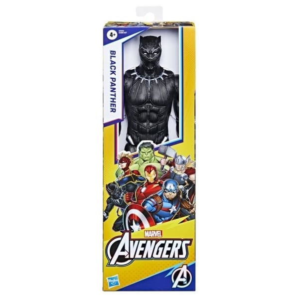 Musta Pantteri 30 cm:n toimintahahmo, Avengers Titan Hero -sarjan lelu lapsille 4+ ikäisille, Marvel