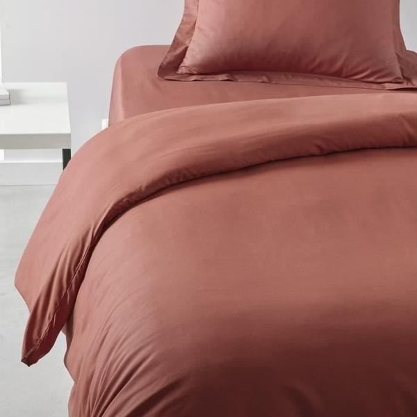 TODAY Essential -pussilakana - 140 x 200 cm - 1 hengelle - 100 % puuvillaa - terrakotta