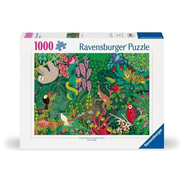 1000 brikkers puslespil - RAVENSBURGER - Magisk regnskov - Landskab og natur - Blandet - Indendørs