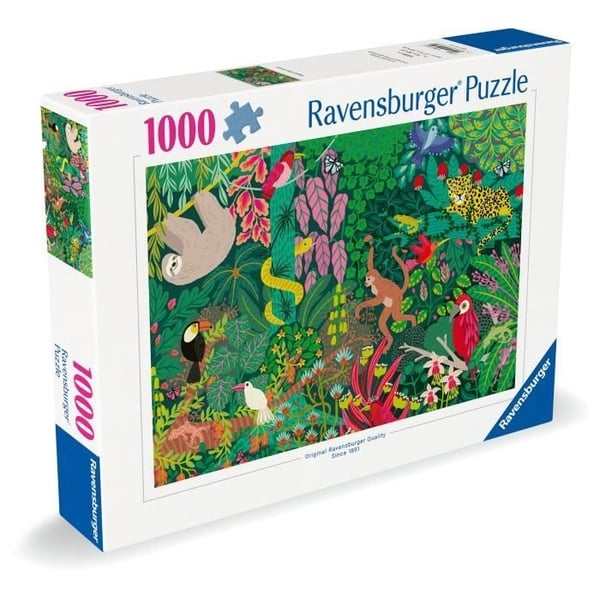 1000 brikkers puslespil - RAVENSBURGER - Magisk regnskov - Landskab og natur - Blandet - Indendørs