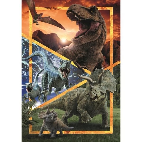 CLEMENTONI Palapeli 104 palaa Jurassic World Super Color, ikä 6