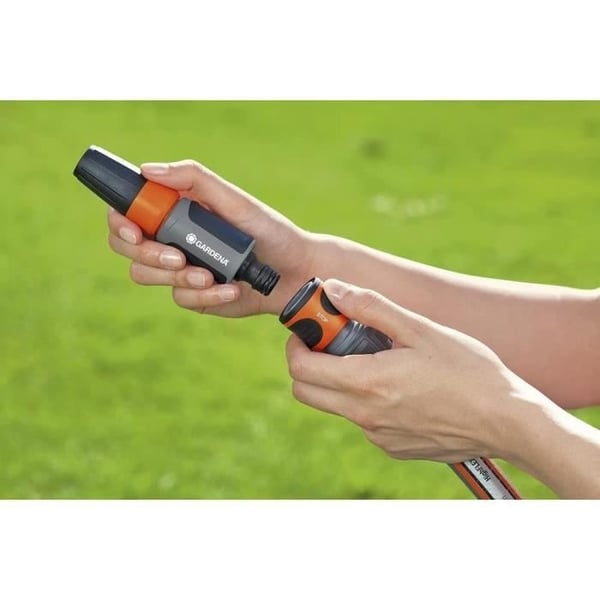 GARDENA lynkoblinger og Aquastop Ø19 mm – Til begyndelsen og slutningen af slangen – Med det originale GARDENA-system – Vejr- og UV-bestandig