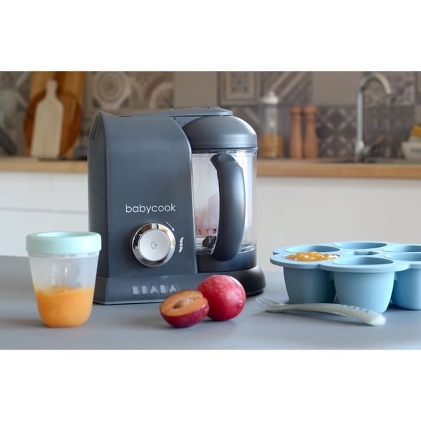 BÉABA - Babycook Solo - 4-i-1 babyfoodprocessor mixer-komfur - dampkoger - mørkegrå