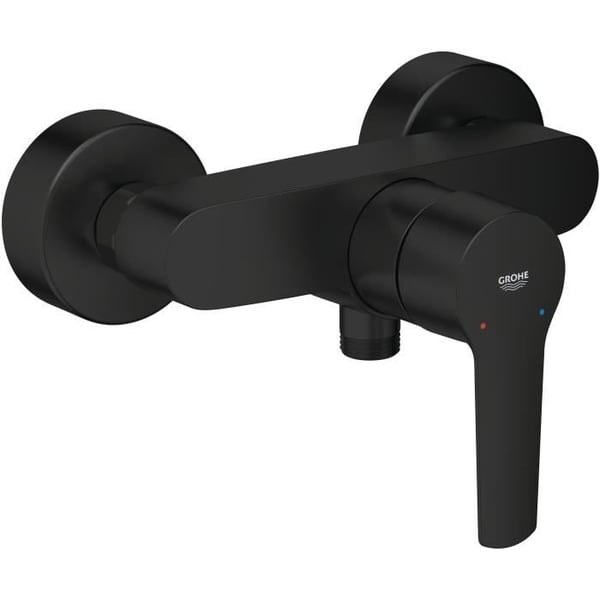 GROHE Start etgrebs brusearmatur - Mat sort - Vægmontering GROHE Start etgrebs brusearmatur - Mat sort - Vægmontering