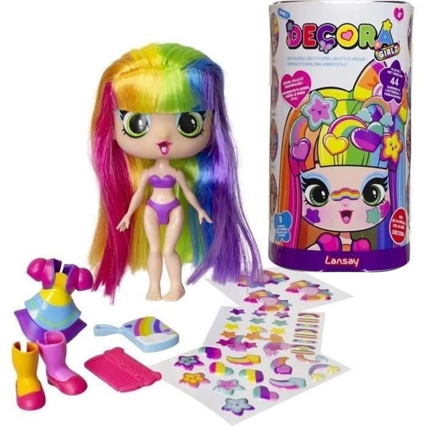 Dukke - LANSAY - 55101 - Decora Girlz - Mini modedukker til personliggørelse - Decora