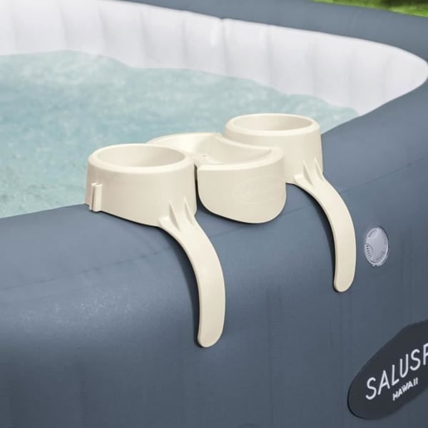 Drikkeholder til Lay-Z-Spa - BESTWAY - Kompatibel med alle Lay-Z-Spas undtagen Vancouver og Helsinki - Grå