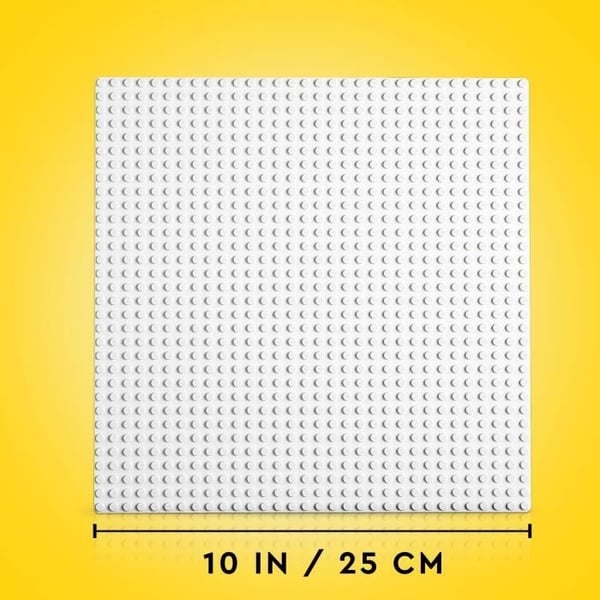 LEGO 11026 Klassisk vit byggplatta 32x32, bottenplatta för byggande, montering och uppvisning
