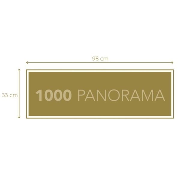 CLEMENTONI - Kompakt 1000 brikker Panorama - Flok af kæmper