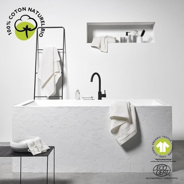 Badehåndklæde - TODAY - 50 x 90 cm - 100% økologisk bomuld - Oeko-Tex certificeret - GOTS