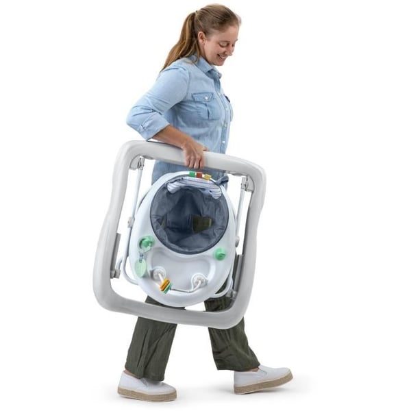INGENUITY - Chambray - Sammenklappelig, evolutionær gåstol med aktiviteter Komfortabel og polstret ryglæn - 3 højder - 6M+