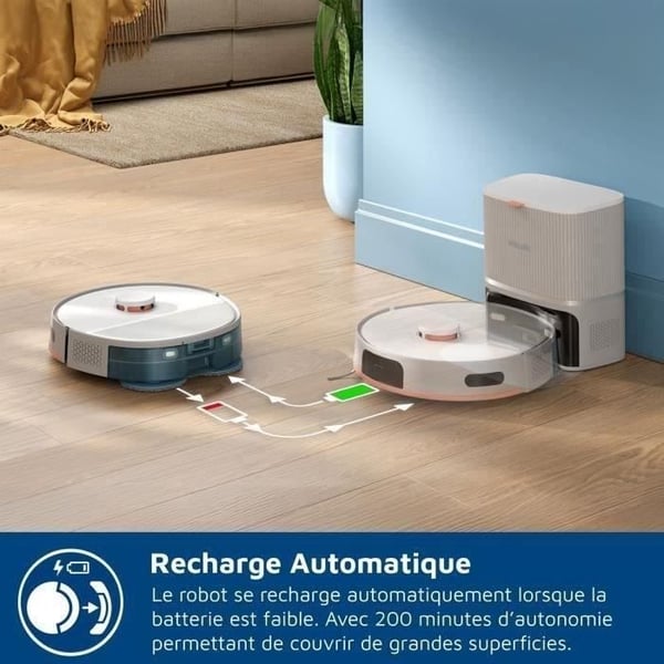 Robotstøvsuger - PHILIPS XU5100/20 - 10000 Pa - Selvtømmende - Lasernavigation