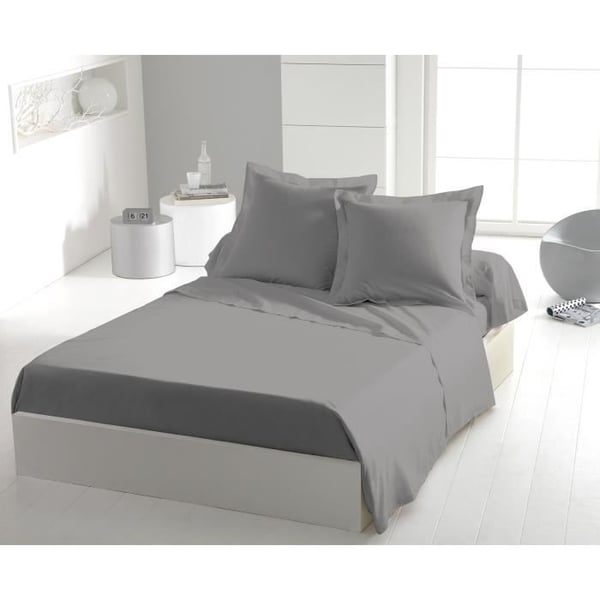 Lagen - HOME LINGE PASSION - 180 x 290 cm - 1 person - Lysegrå