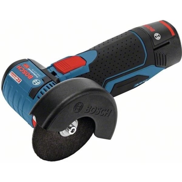 Bosch Professional GWS 12V-76 Vinkelslip + 2 x 3,0 Ah Batterier + 75 mm L-BOXX Diameter - 06019F200B