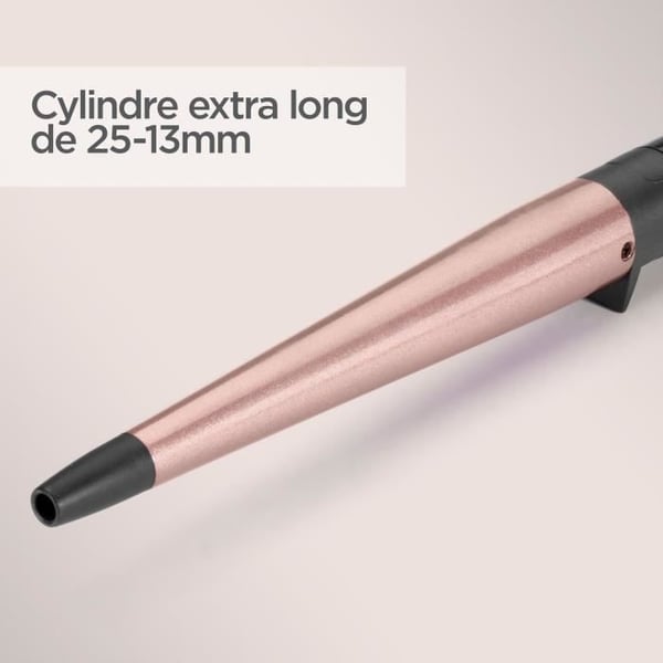 Krøllejern - BaByliss - C454E Konisk børste - Til naturlige krøller