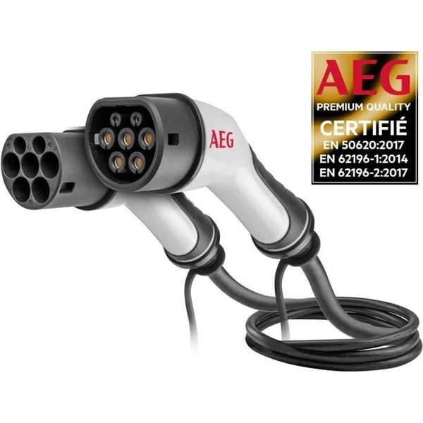 Latauskaapeli - AEG - 5123 - 16A sähkö- ja ladattaville hybridiajoneuvoille - 5m - Kolmivaiheinen 16A 480V AC
