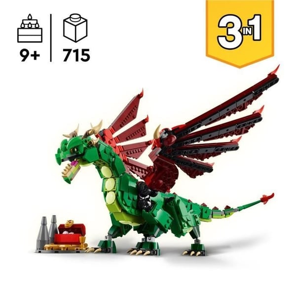 LEGO Creator 31161 3-i-1 Middelalderdrage - Byggesæt til drenge fra 9 år