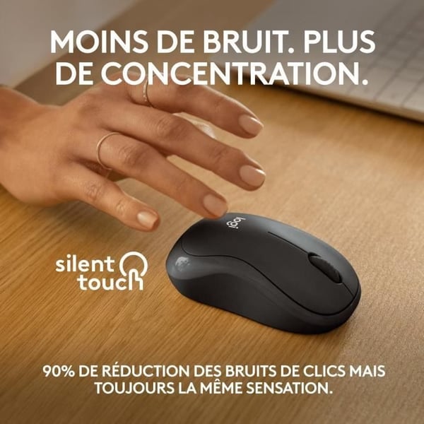 Mus - Trådlös - Logitech - M240 Silent - Grafit
