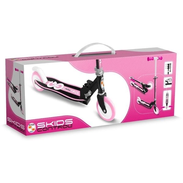 Sammenklappelig løbehjul - STAMP - SKIDS CONTROL - Ergonomisk dæk - Pink