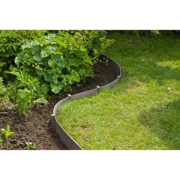Puutarhan reunus - NATURE - K15 cm x 10 m - Kierrätetty polyeteeni - Terrakotta