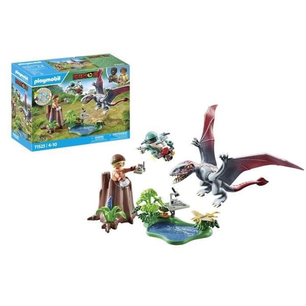 PLAYMOBIL 71525 Observationsdrone med Dimorphodon, Dinosaurer, 49 dele, fra 4 år