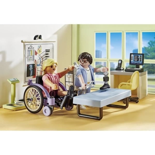 PLAYMOBIL 71617 Fysioterapiværksted, Hospital, Actionhelte, 69 dele, Fra 4 år