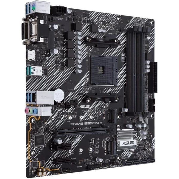 Emolevy - ASUS - PRIME B550M-K - AMD B550 - AM4 micro ATX -paikka