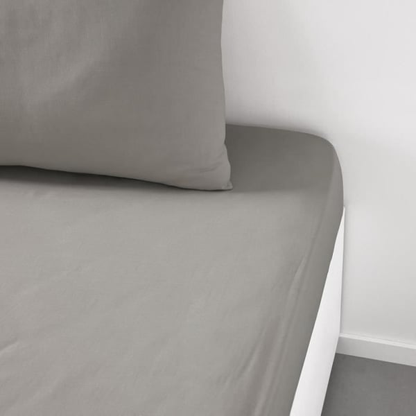 TODAY Essential Stræklagen - 140 x 200+30 cm - 2 personer - 100% Ensfarvet Bomuld - Dune