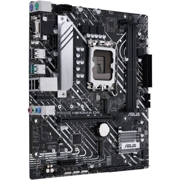 Emolevy - ASUS - PRIME H610M-A D4-CSM - LGA 1700 - DDR4 - micro ATX