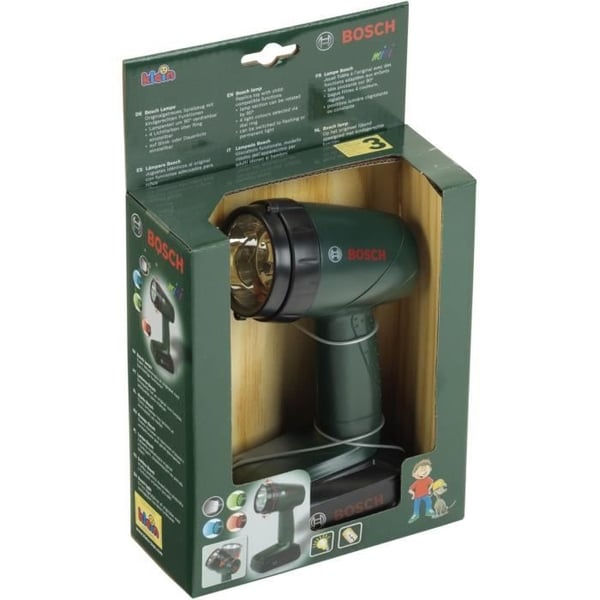 Bosch elektronisk lommelygte - KLEIN - 8448 - 2 driftstilstande og 4 filtre - 3 års garanti