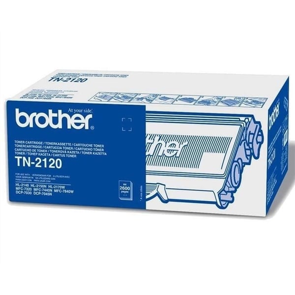 Brother TN-2120 sort lasertoner (2600 sider)