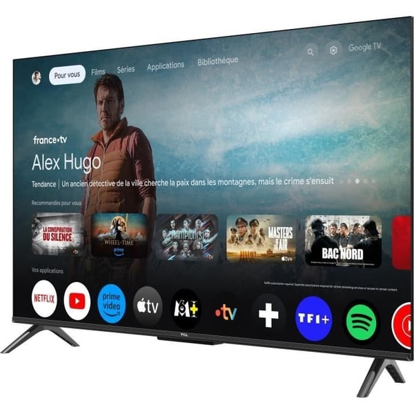TCL 43T69C - QLED-televisio 43 (109 cm) - 4K UHD 3840x2160 - HDR10+ - Android TV - 3xHDMI 2.1 - WiFi