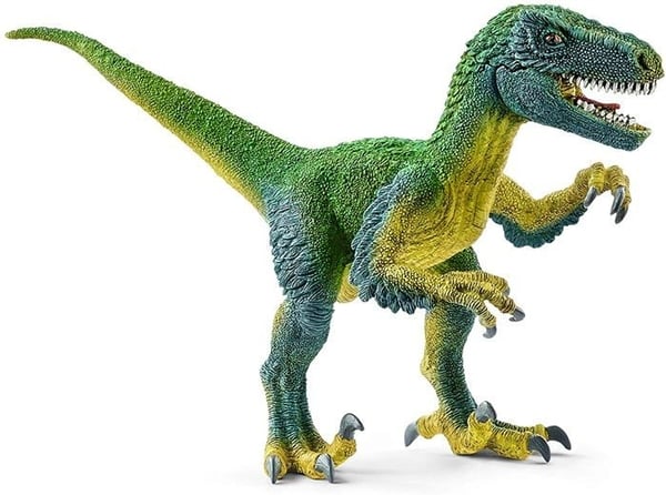 SCHLEICH Velociraptor Figur - Dinosaurer Serie - Til Børn fra 3 år - 70 cm - Brun